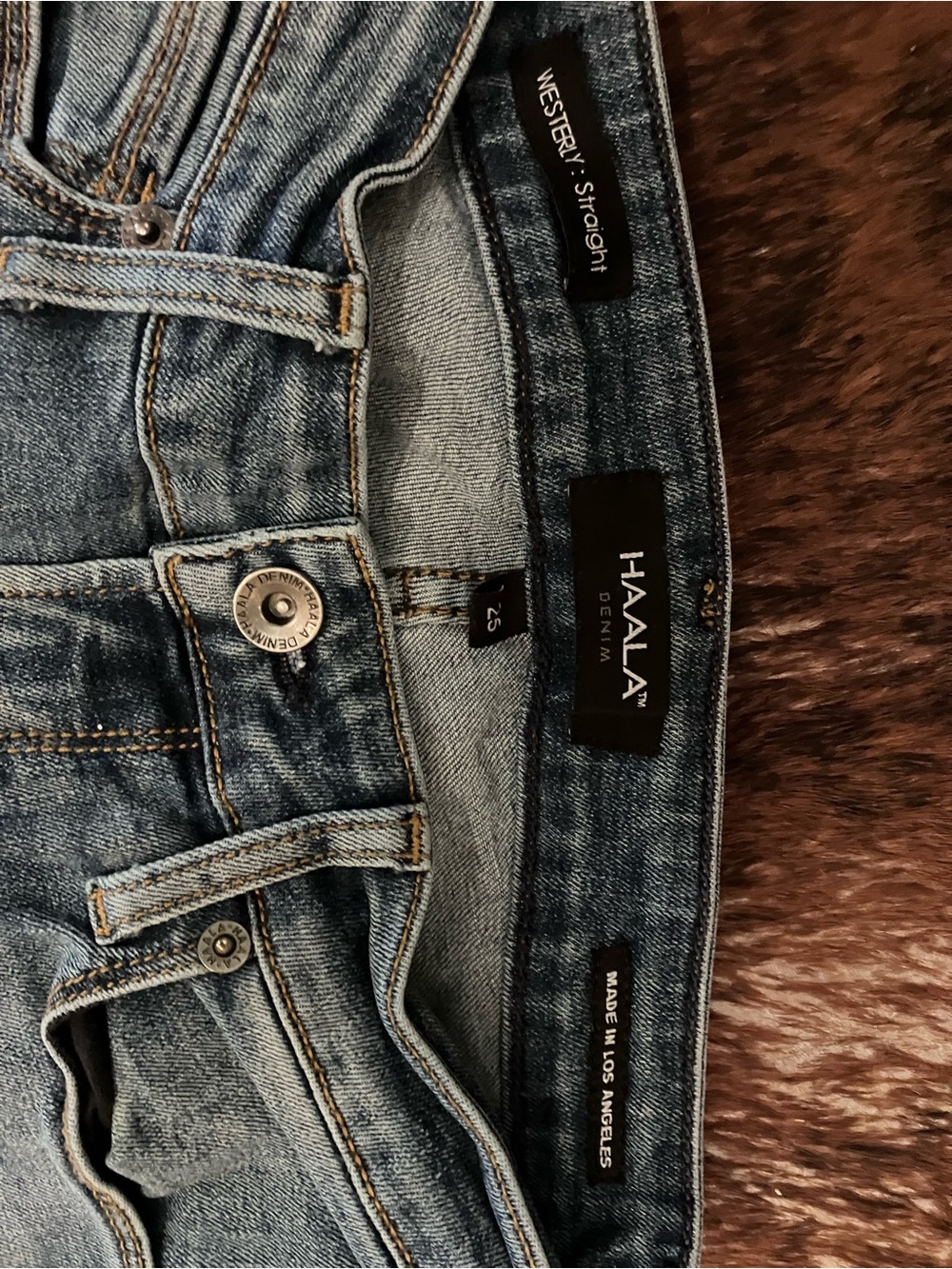 HAALĀ Denim Westerly: Straight Jeans